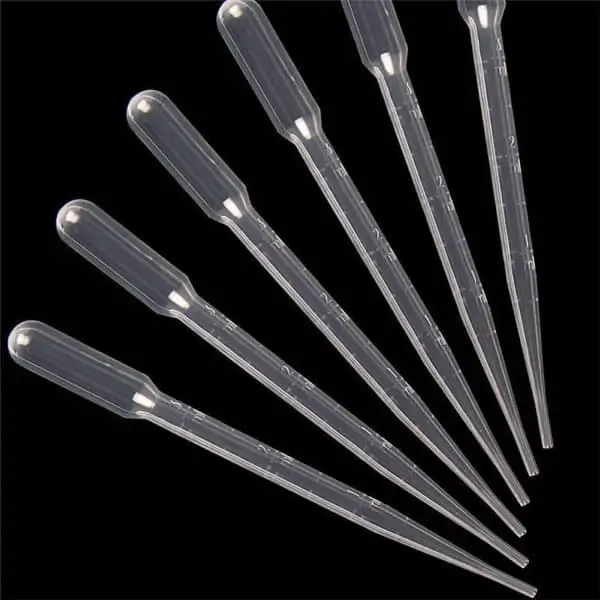 druppelpipet transparante plastic vloeistof pipetten 3ml.