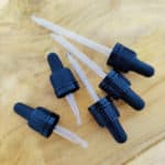 Druppelpipet zwart Pipetten garantiesluiting schroefhals Ø 18mm