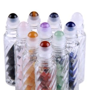 Edelsteen parfumrollers roller flesjes sierglas glas 10ml glazen essentiële olie edelstenen rollers