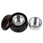 elektrisch smeltpannetje bijenwas cacaoboter sheaboter zwart