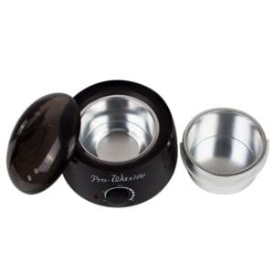 elektrisch smeltpannetje bijenwas cacaoboter sheaboter zwart