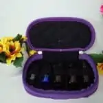 essentiële olie reistas, Reisetui parfum houder 5 flesjes