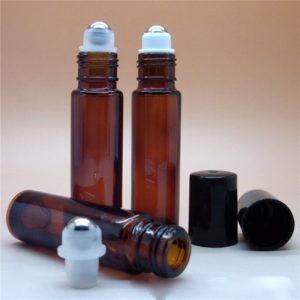 Essentiële olie roller flesjes roll-on parfumroller fles amber bruin glas 10ml