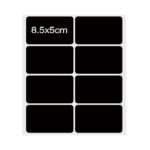 Etiketten 8 stuks 8.5 x 5 cm vel krijtbord stickers watervaste labels