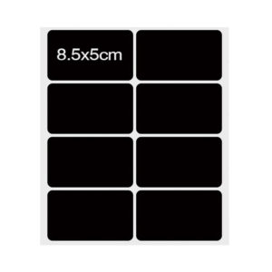 Etiketten 8 stuks 8.5 x 5 cm vel krijtbord stickers watervaste labels