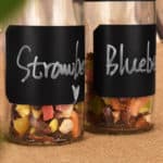 Etiketten 8 stuks 8.5 x 5 cm vel krijtbord stickers watervaste labels