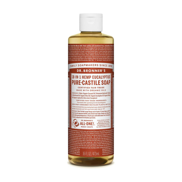 Eucalyptus castille zeep vloeibaar Dr Bronner's