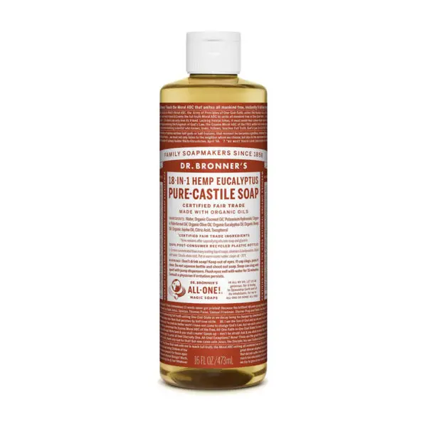 Eucalyptus castille zeep vloeibaar Dr Bronner's