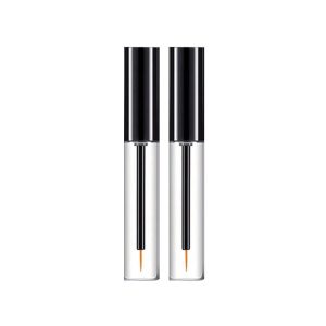 Eyeliner tube 10 ml zwarte dop + penseel kwastje - lege cosmetische verpakking