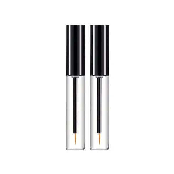 Eyeliner tube 10 ml zwarte dop + penseel kwastje - lege cosmetische verpakking