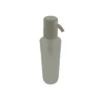 Fles 250ml HDPE mat transparant dispenser pomp wit +- 4cc