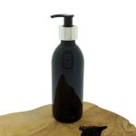 Siroopfles Medicijnfles UV Violet Glas glas lotion zeeppomp zilver zwart