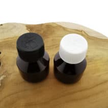 Fles 50 ml amber schroefdop kindersluiting - vloeistof, pillen & capsules fles