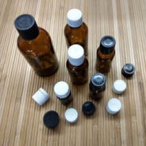 Fles bruinglas schroefdop