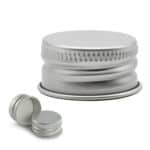 Fles doppen aluminium zilverkleurige schroefdop draaidop din28 28/410
