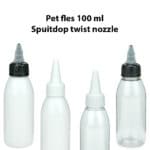 Fles draai spuitdop twist nozzle 100 ml doseerfles