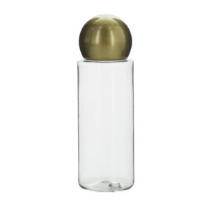 Flesje 30ml transparant pet goudkleurige dop