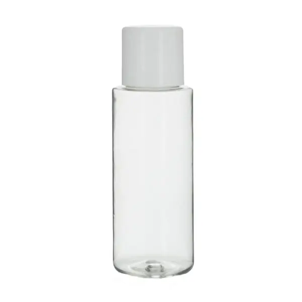 Flesje 30ml transparant pet witte dop