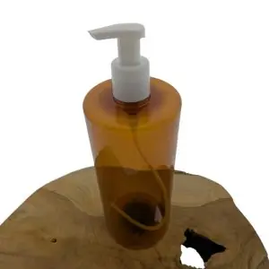 Foamer Fles 1000ml amber bruin + foam schuim pomp dispenser wit