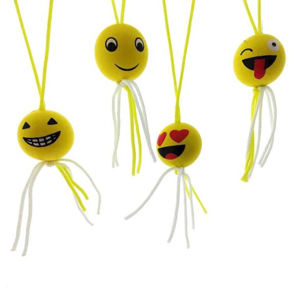 Houten Gelukspoppetjes Smileys - Afbeelding 1