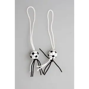 Gelukspoppetjes Voetbal zwart/wit