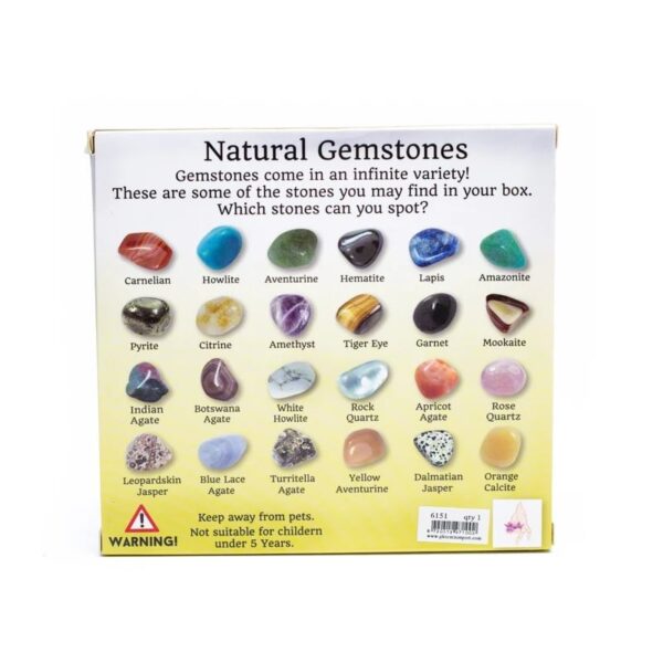 Geschenkdoosje 20 getrommelde edelstenen