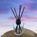 Geurfles glas 100ml diffuser Rotan geurstokjes riet