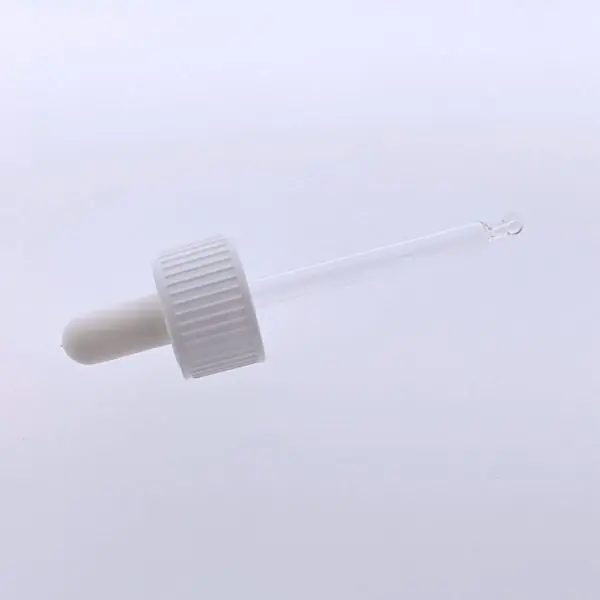 Glazen druppelpipet 60ml wit D28 28/410 - pipetten