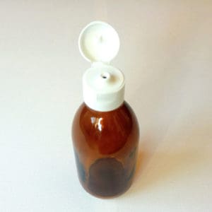 Glazen fles 250 ml klapdop - Medicijnfles amber bruin glas DIN28