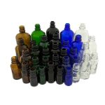 glazen fles 5ml t/m 100ml diverse glaskleuren