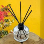 Glazen geurfles 100ml reed diffuser glas Rotan geurstokjes riet