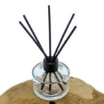 Glazen geurfles 100ml reed diffuser glas Rotan geurstokjes bruin riet