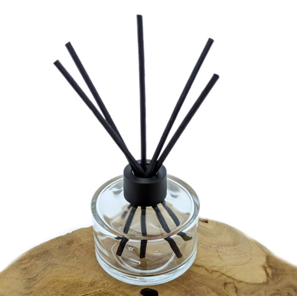 Glazen geurfles 100ml reed diffuser glas Rotan geurstokjes bruin riet