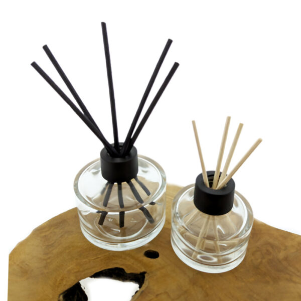 Glazen geurfles 50ml, 100ml reed diffuser glas + Rotan geurstokjes riet
