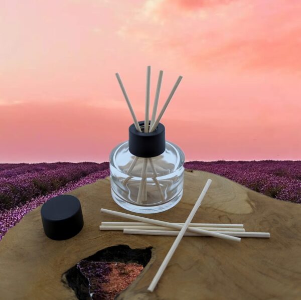 Glazen geurfles 50ml reed diffuser glas Rotan geurstokjes riet