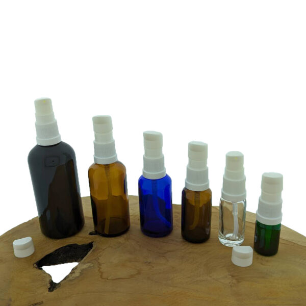 Glazen lotionfles serum crème verpakking 5 ml t/m 100 ml