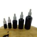 Glazen Pipet fles zwart glas druppelpipet wit Pipetflessen 5 ml t/m 100 ml