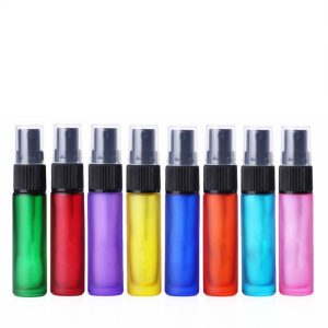 Glazen sprayflesjes 10ml parfumfles gekleurd dik mat glas