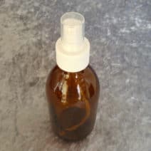 Glazen sprayfles amber bruin spray verstuiver leeg navulbaar