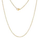 gouden halsketting losse kabel ketting karabijnsluiting goud kleur