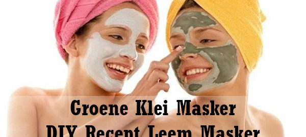 Groene Klei Masker Leem gezichtsmasker DIY Recept