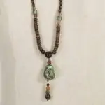 halsketting boeddha mala tibetaans boeddhistische houten kralenketting 1