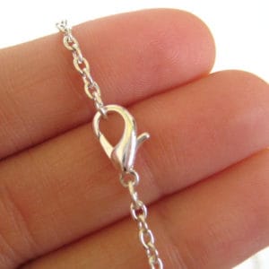 halskettingen verzilverd losse zilveren ketting karabijnsluiting