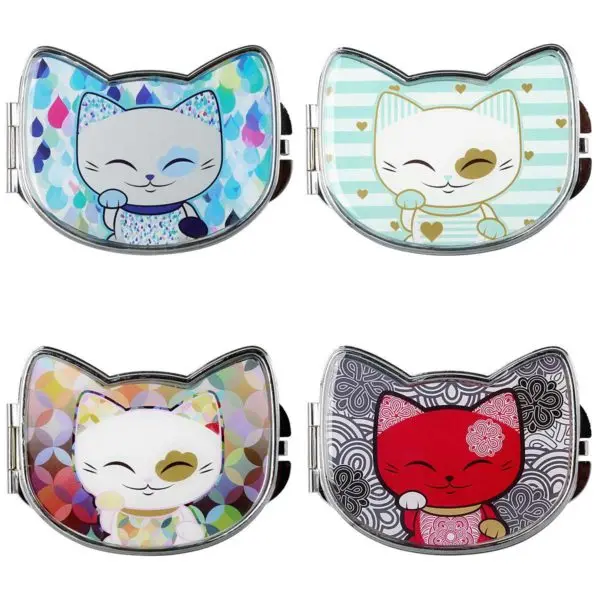 Handtas make up spiegeltje Mani the Lucky Cat