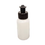 HDPE fles naturel 50ml + zwarte push pull dop 24/410