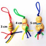 Houten Gelukspoppetje XXL 4 cm. Groot - Afbeelding 2