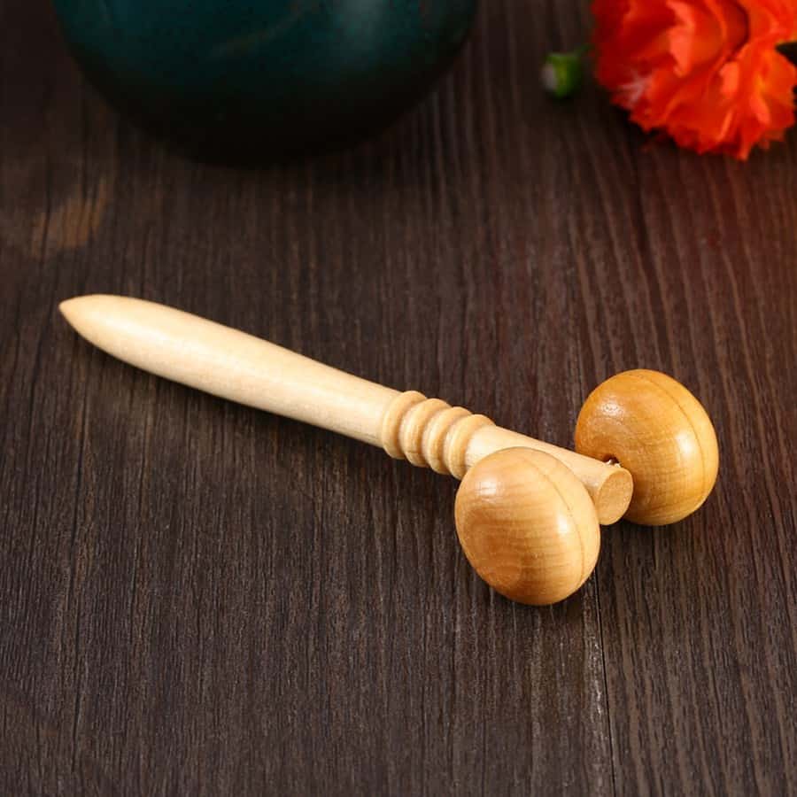 Houten gezichtsmassage roller Body, Hand &amp; Voet reflexologie YBMC