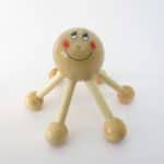 Houten massage spin zespoot hoofd, schouder, rug, massage