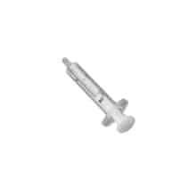 Injectiespuit 2ml 2-delig centrische luer aansluiting
