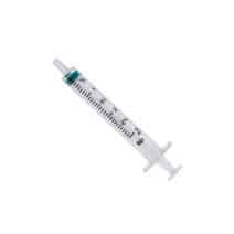 Injectiespuit 3ml 3-delig centrische luer aansluiting